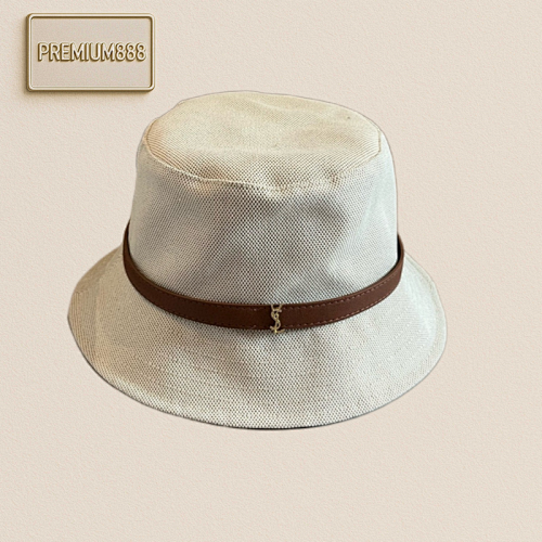 Saint Laurent YSL New Bucket Hat Belt Bucket Topper High-end Customization Head Circumference 57cm