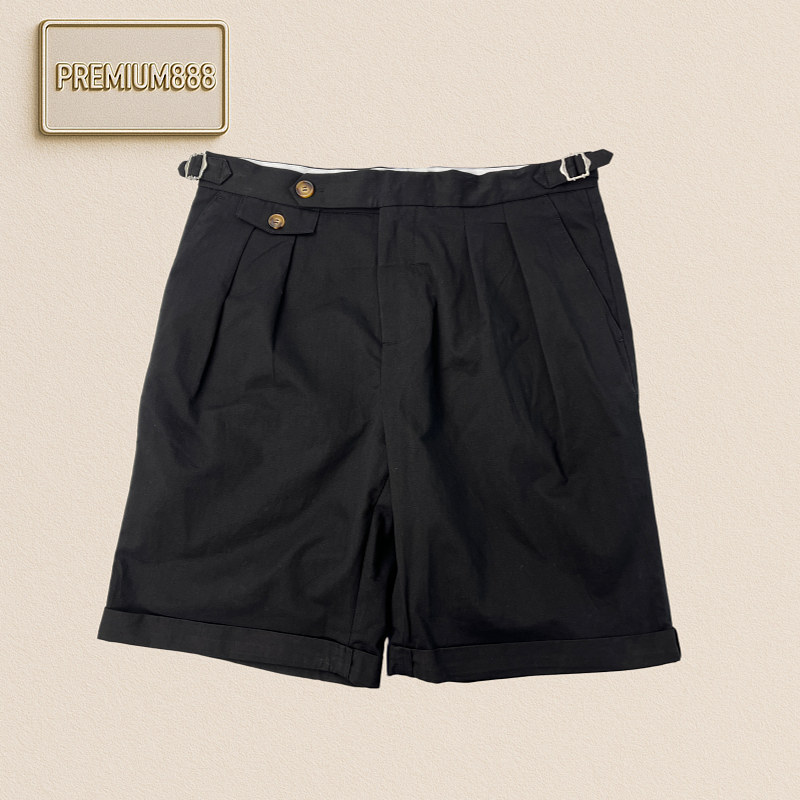 Off-White BC Cotton Ruffled Bermuda Shorts