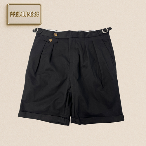 Off-White BC Cotton Ruffled Bermuda Shorts