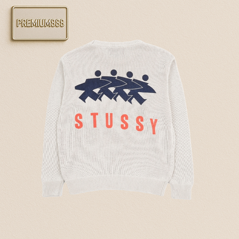 Sts 25Fw Back Surfer Printed Round-neck Sweater