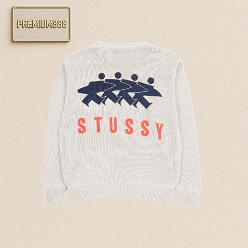 Sts 25Fw Back Surfer Printed Round-neck Sweater