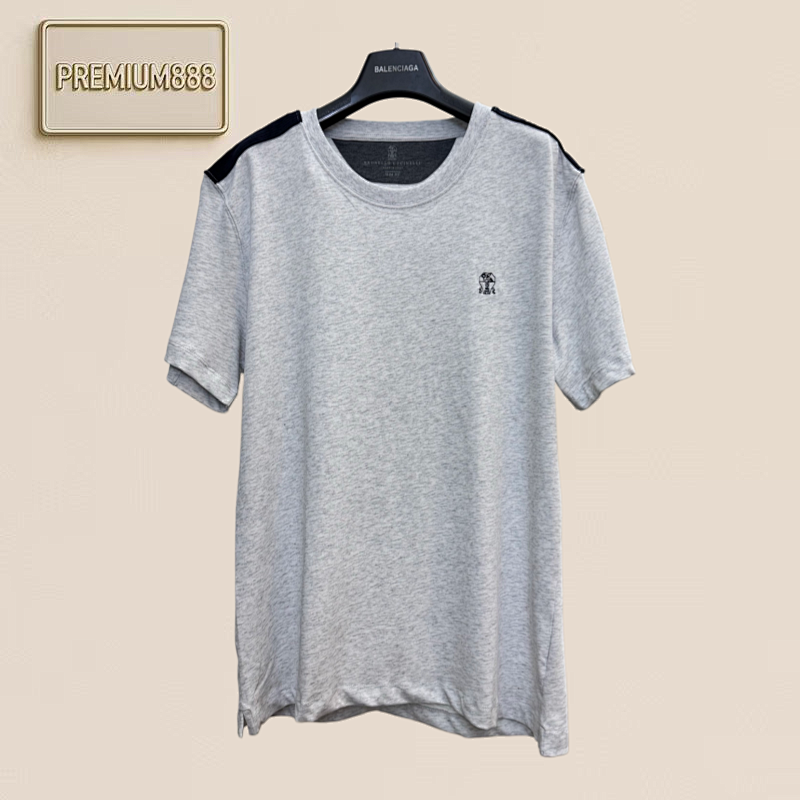BC Colored Logo Round-neck Short-sleeved T-shirt