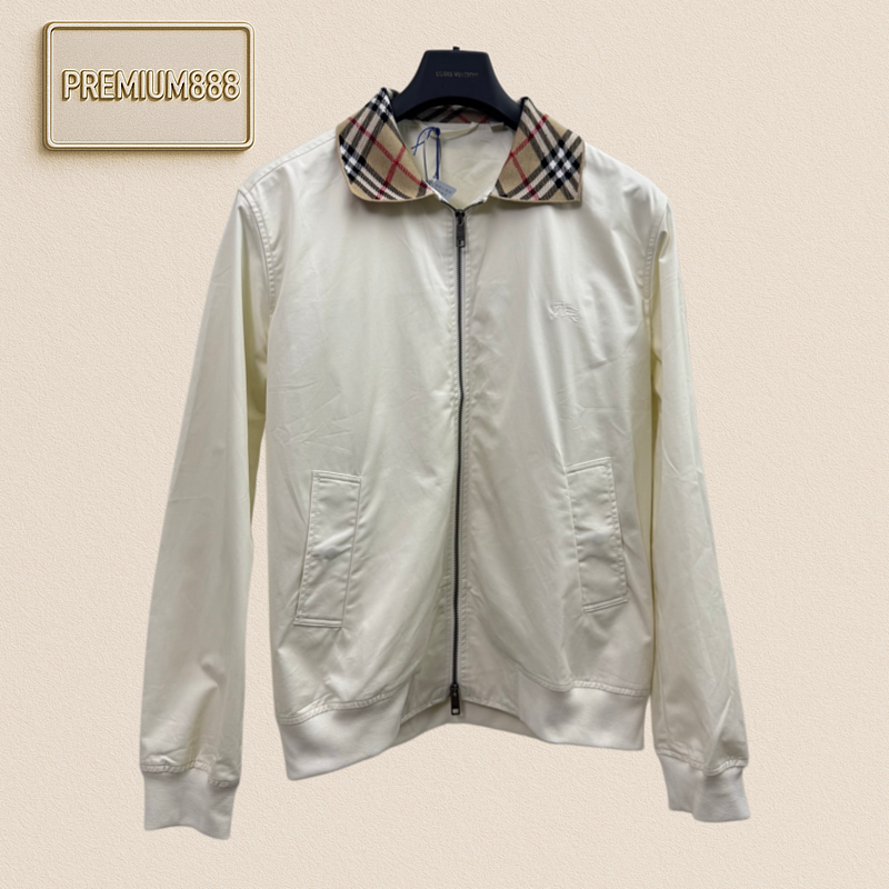 Burberry Check Embroidered Glenfields Harrington Coat
