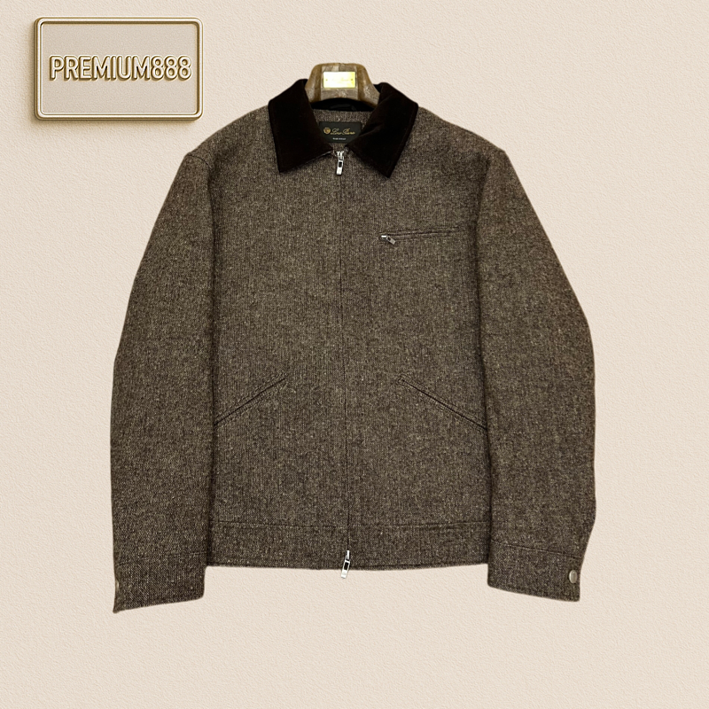 Loro Piana No. Yoo Piania Linen Collar Embroidered Casual Jacket
