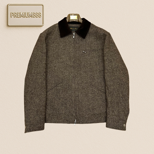 Loro Piana No. Yoo Piania Linen Collar Embroidered Casual Jacket
