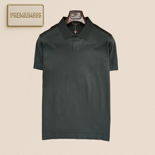 Loro Piana Classic Solid Color Collar Polo Shirt