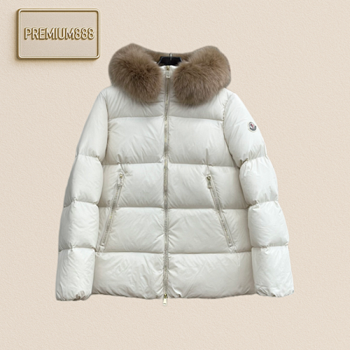 Moncler Goose Down Filling. Oversized Fur Collar. Original Factory Replacement Fabric Original Fac