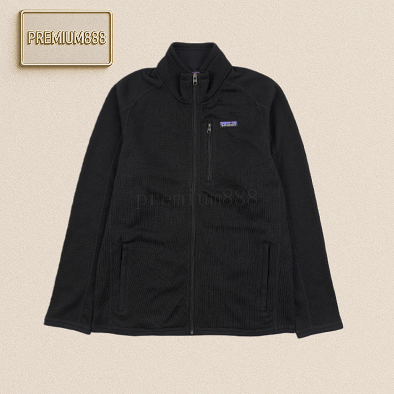 Patagonia BetterSweater Black Full Zipper Stand-up Collar Fleece Jacket