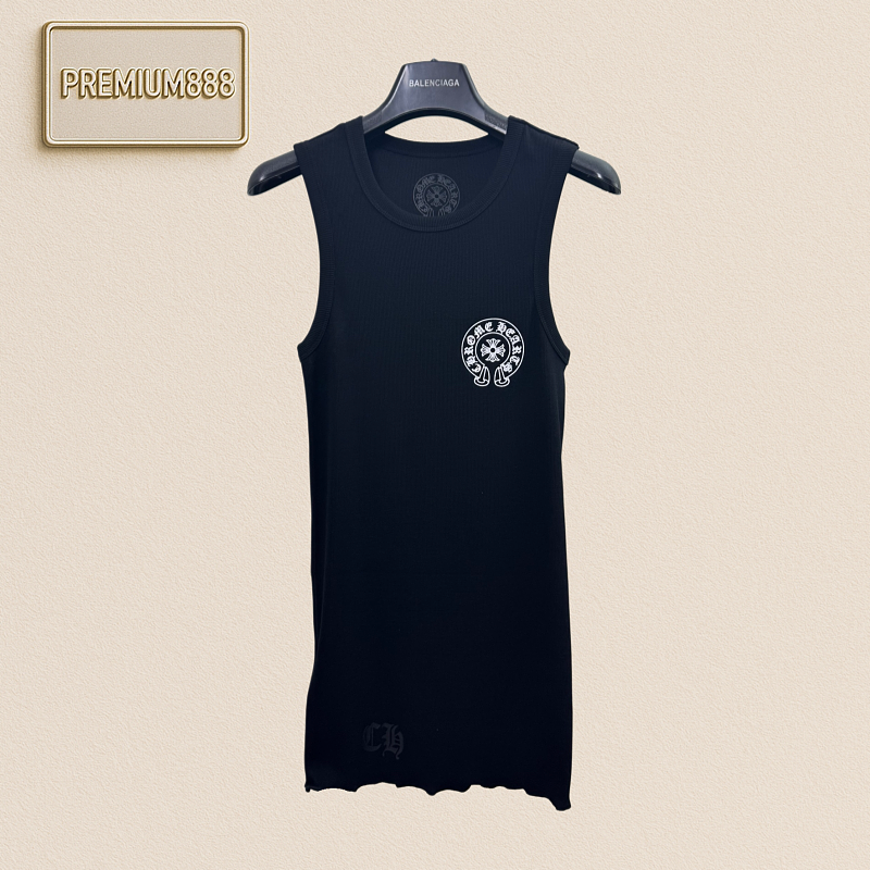 Chrome Hearts CH Crocin Horse Hoof Logo Printed T-Shirt For Women