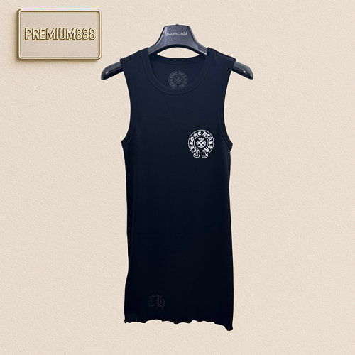 Chrome Hearts CH Crocin Horse Hoof Logo Printed T-Shirt For Women