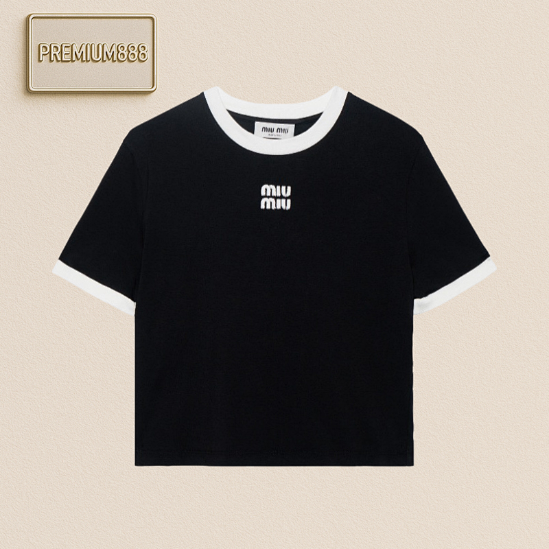 Miu Miu Mi UMi U Double-yarn Pure Cotton