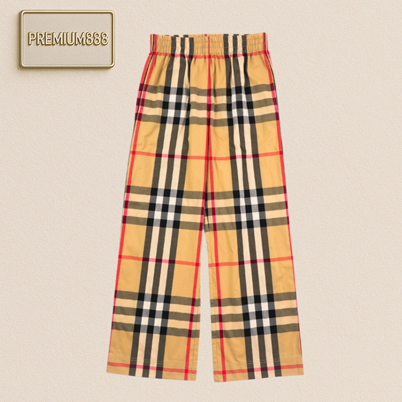 Burberry Burbe Rry Women's Checked Cotton Trousers