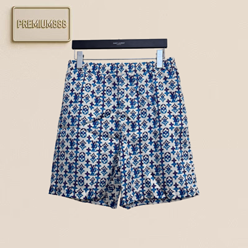 1v Louis Sang Silk Logo-stamped Full-print Shirt And Shorts