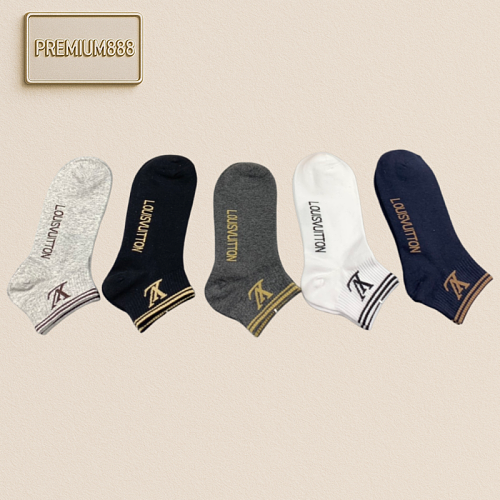 Louis Vuitton Short Socks - Synchronized With Store Styles Pure Cotton Quality Comfortable