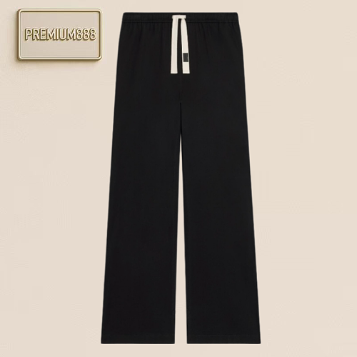 Selene's Cotton Long Pants With A Small Pocket