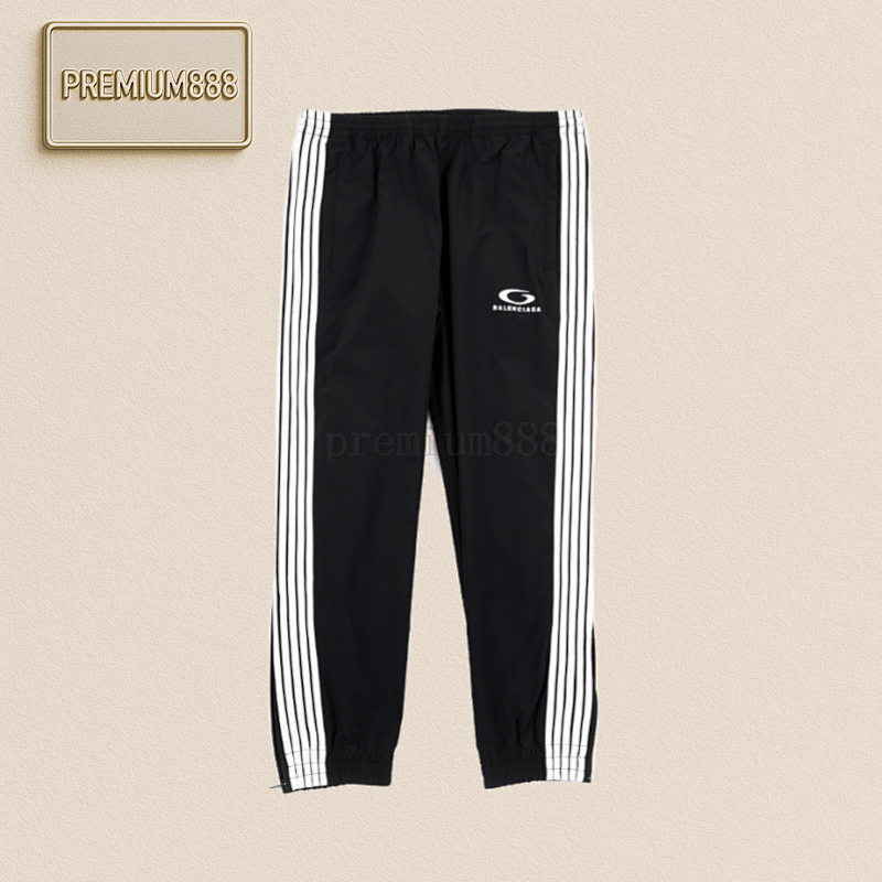 Ba Lenciaga Five-bar Embroidered Trousers