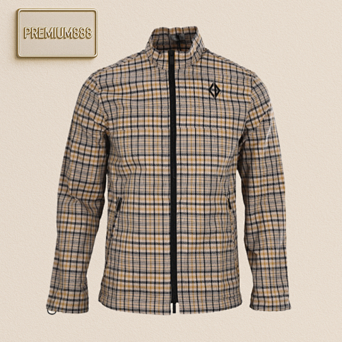 Dior CD Diamond Plaid Stripe Blend Shirt Jacket