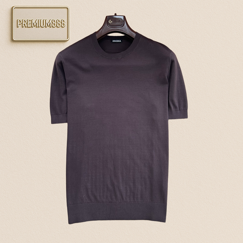 Zegna Basic Round-neck Short-sleeved T-shirt