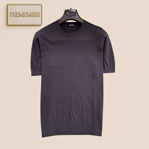 Zegna Basic Round-neck Short-sleeved T-shirt