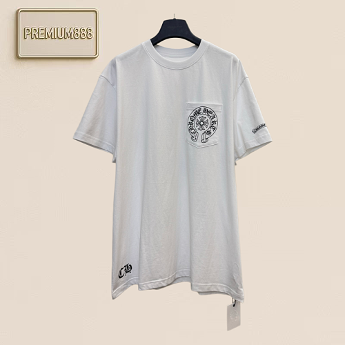 Chrome Hearts CH Crocin London Limited Edition Vine And Hoop Cross Short-Sleeved T-Shirt