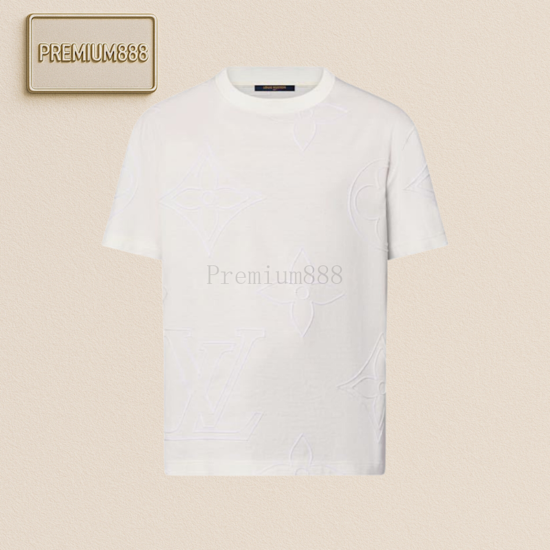 L V 25ss Early Spring Cotton Embroidery T-shirt
