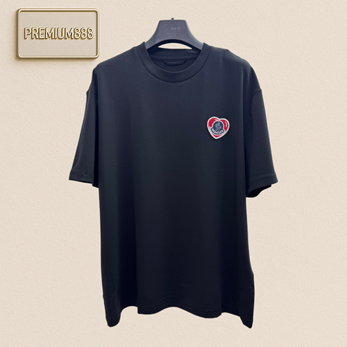 Monc Logo Embroidered Short-Sleeved T-shirt With Love Design