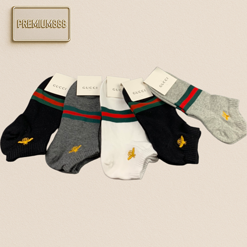 Gucci Short Socks - Best-selling Product In The Store Honey Bees Pure Cotton Quality Comfo