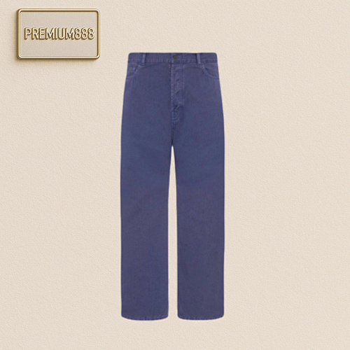 TH E RO W Ross Solid Cotton Loose Jeans Men's Blue