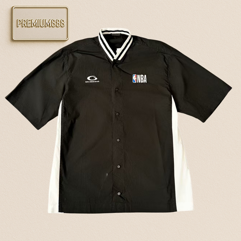 Balenciaga Blcg & Nba Joint Design Short-Sleeved Shirt