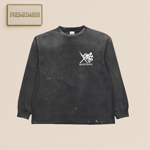 Saint Michael Skull Helmet Print Long Sleeve