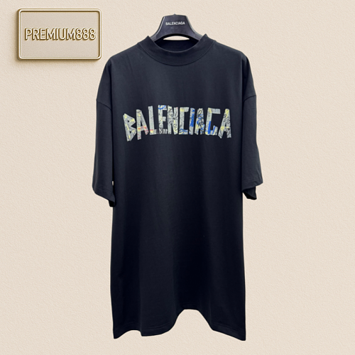 Balenciaga New Graffiti Sticker Short-Sleeved T-Shirt
