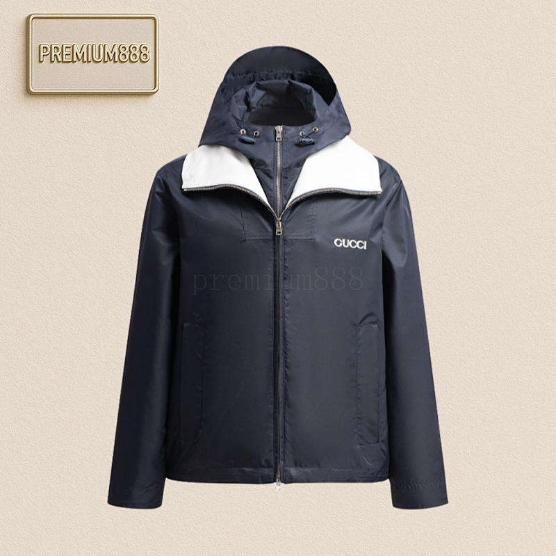 Gucci Applique Twill Nylon Jacket