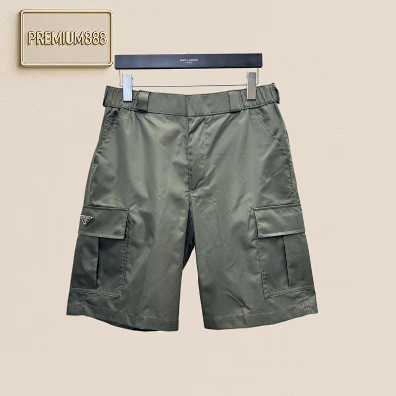 Prada - Metal Triangle Logo Pocket Workwear Nylon Shorts