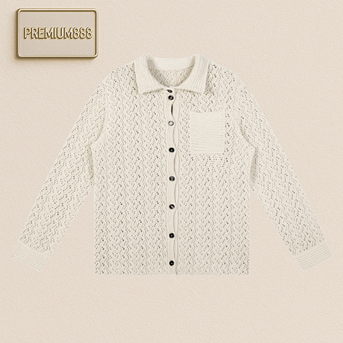 49 B V Lace-knit Shirt