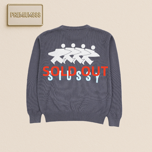 Sts 25Fw Back Surfer Printed Round-neck Sweater