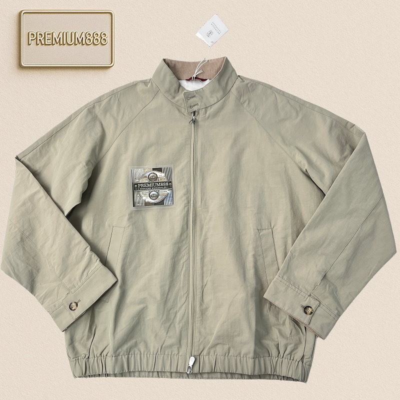 BC Harrington Two-Color V-Neck Jacket