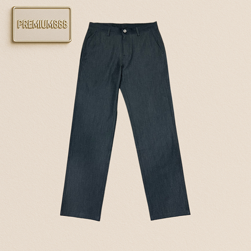 Brioni Two-tone Leather Straight-Tee Casual Pants