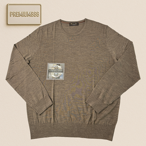 LP Autumn Winter New Collection Icewish Wool Knitwear - Classic Round Neck Long Sleeve Siz