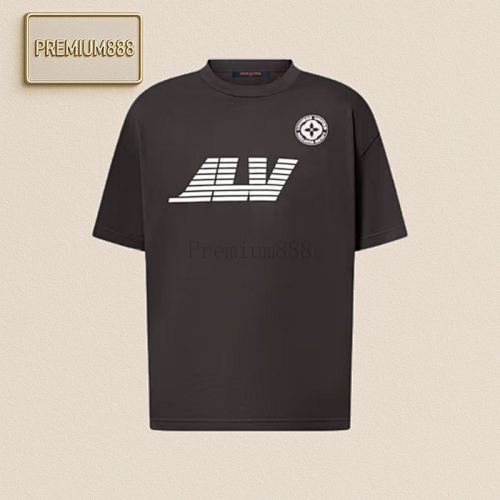 L V Compass Round Neck Short Sleeve