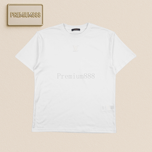 L V Embossed Short Sleeves