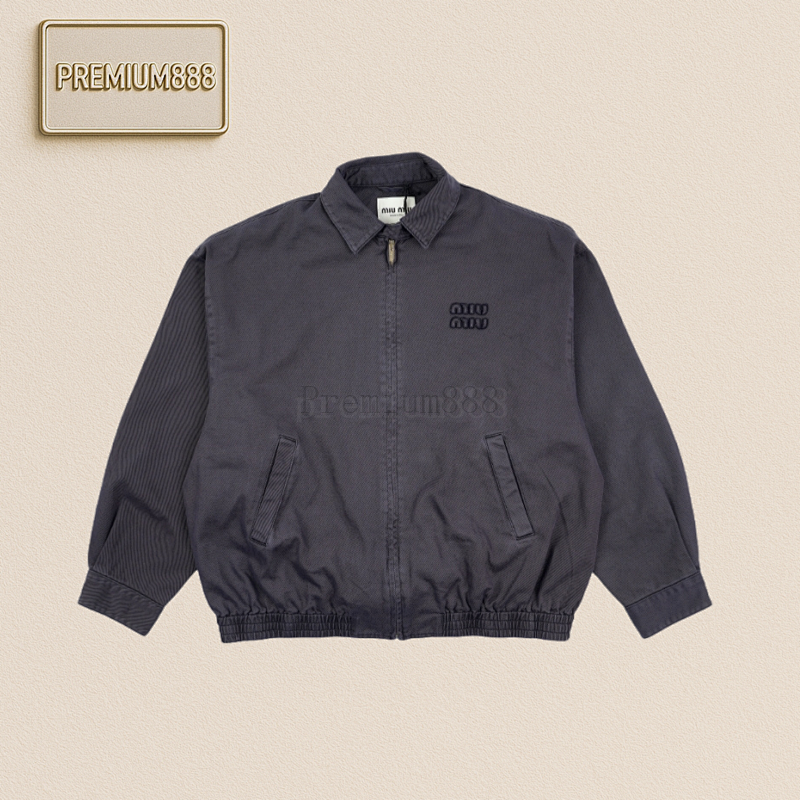 Off-White Mi Umi U Navy Blue Washed Jacket