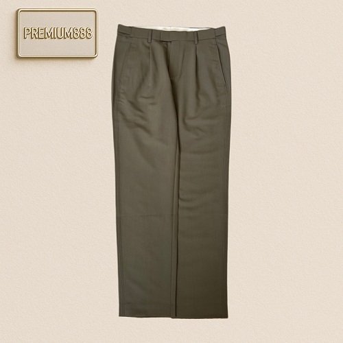 Zegna Jenia Simple Double Pleat Casual Pants