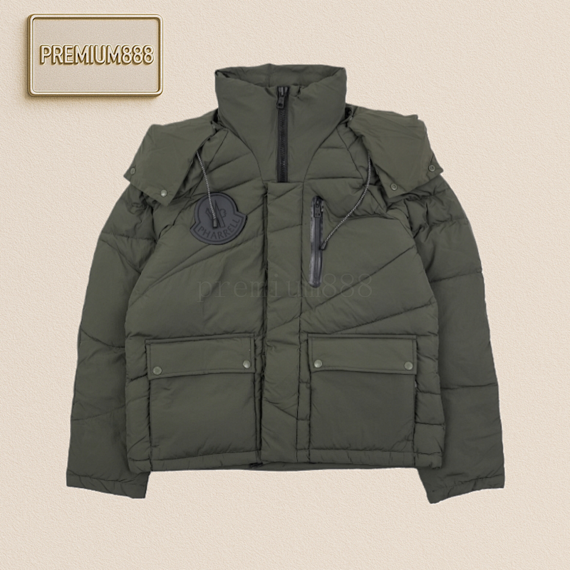 Mk 23Fw FADong Collaboration Large Label Workwear Hooded Down Jacket