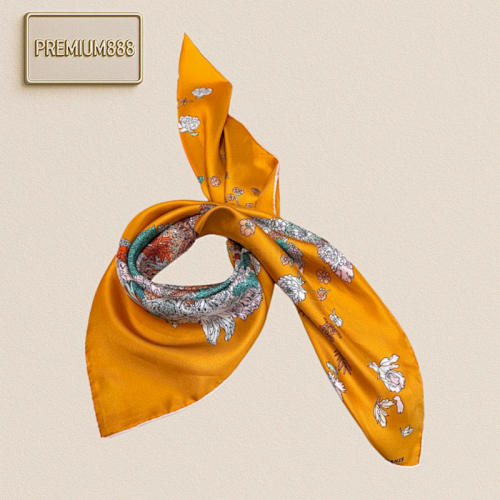 Hermès Light Flower Dress Hermes 90 Cm Square Scarf