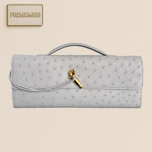 BV Product Ostrich Leather Andiamo - Wearing It Is A Symbol Of Status. This Understated An