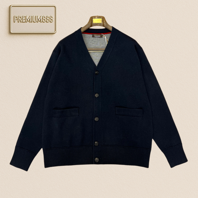 Loro Piana Loony Piana V-neck Casual Knitted Cardigan Coat