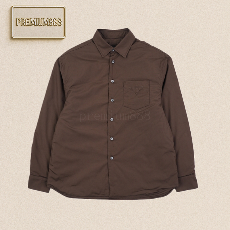 Prada Prd Pocket Inverted Triangle Cotton Jacket