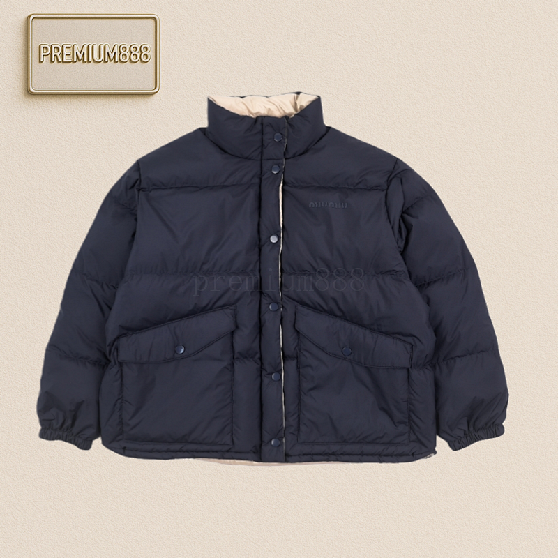 Miu 25Fw Miu Small Label Double-sided Down Jacket