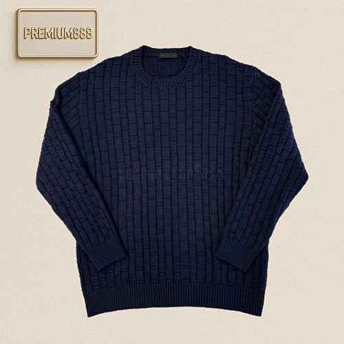 Prada Pra Two-color Bamboo-joint Round Neck