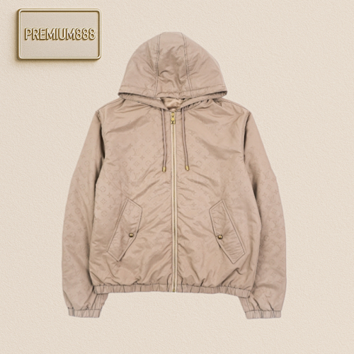 Louis Vuitton Intaglio Embossed Cotton Jacket In Khaki